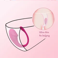 Ultra-thin wearable vibrator worn inside underwear with no visible bulge