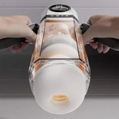 Auto masturbator app screen paired with the telescopic stroker for synced interactive play