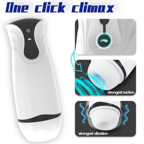 One-click climax feature with strongest suction and strongest vibration insets