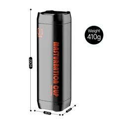Black YB06 cup dimension chart showing 20cm height, 8cm width and 410g weight
