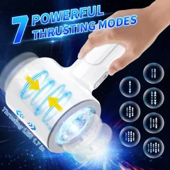 YB518 thrusting masturbator specification sheet listing sleeve material and charging details