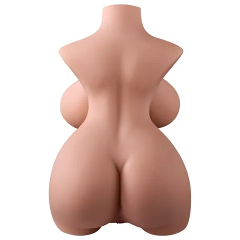 Top view of the half-body torso doll’s realistic body shape