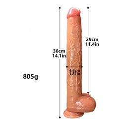 Flesh realistic dildo on its suction cup base showing the sculpted glans and testicle detail
