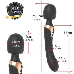 Dual-head vibrator matte silicone texture detail