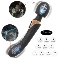 Dual-head vibrator spec sheet with 10 vibration modes