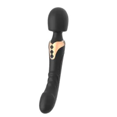 Dual-head vibrator spec sheet with body-safe silicone