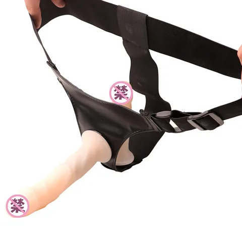 The shorter fuller end of the double-ended dildo for a girthier fit
