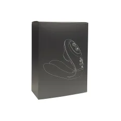 Discreet retail box containing the app-controlled dual vibrator