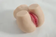 Angled view of the realistic sex doll torso highlighting the realistic hip and thigh form