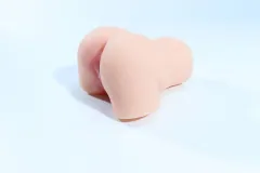 Close view of the sculpted vaginal opening and textured inner lips on the TPE body