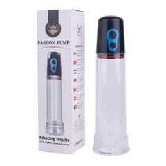 PASSION PUMP branded color box of the electric penis pump