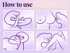 Purple silicone body showing the slim full and smooth shaft