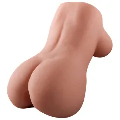 Rear view of the torso doll showing the rounded hips and buttocks