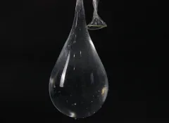 Ultra-thin latex condom fully unrolled and ready for use