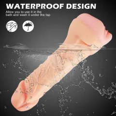 Cock extender sleeve close-up highlighting the realistic internal channel texture