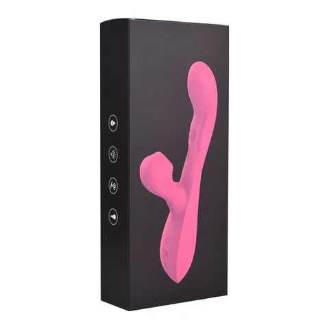 Black gift box packaging for the silicone sucking rabbit vibrator