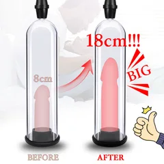 Clear cylinder showing how the shaft sits during a vacuum session