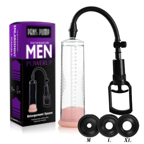 Penile Pump Detail - Transparent Cylinder with Measurement Scale
