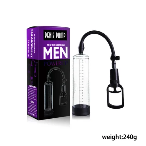 Manual Penis Enlargement Pump with Transparent Cylinder and Trigger Handle