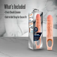 Retail box packaging of the penis extender sleeve