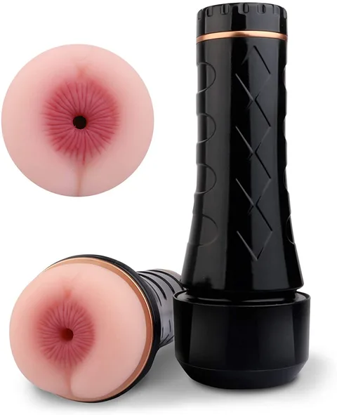 Pocket Pussy Masturbation Cup Exterior and Entry View