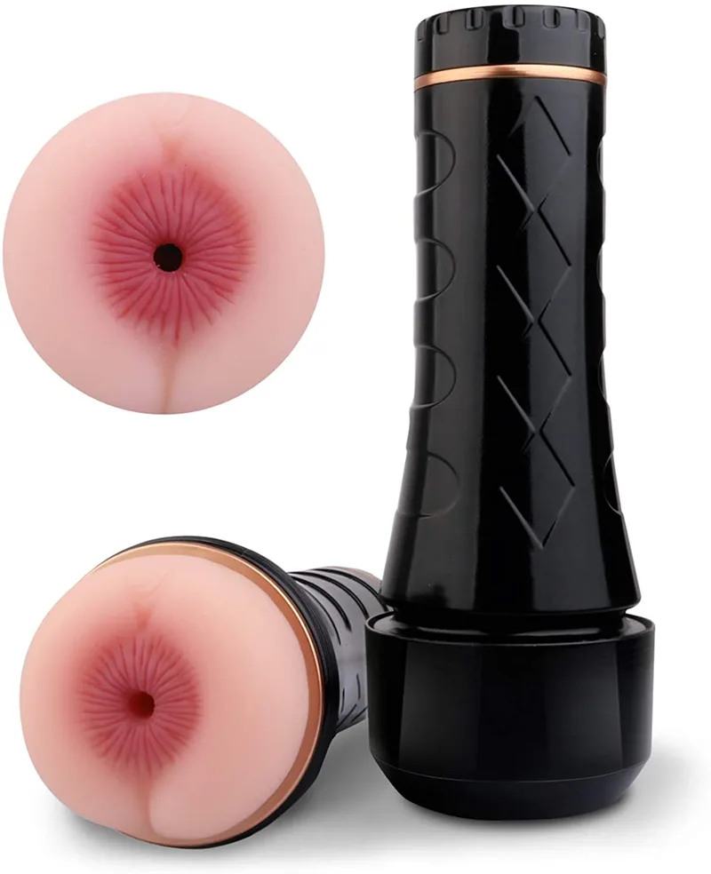 Pocket Pussy Masturbation Cup Exterior and Entry View
