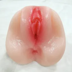 Realistic exterior sculpting of the dual-channel onahole