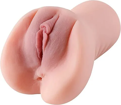 Main body view of the 3-in-1 masturbator in soft silicone