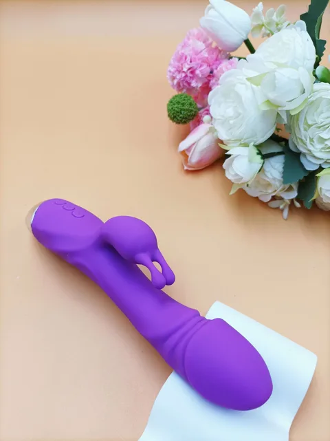 Angle view of the dual-arm design intended for blended internal and external stimulation