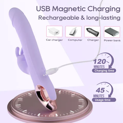 USB Magnetic Charging Rechargeable Long Lasting Car Charger Computer Charger Power Bank 120 Minutes Charging Time 45 Minutes Usage Time Vibrator