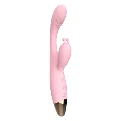 Pink rabbit vibrator for dual G-spot and clitoral stimulation