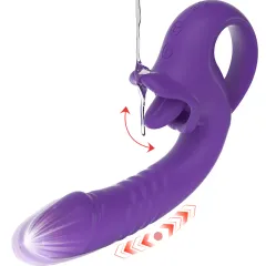 High-frequency tongue-licking tip designed for clitoral stimulation