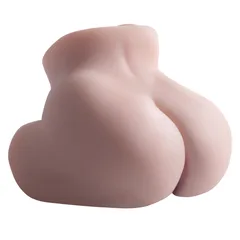 Rounded rear view of the doll resting on a flat surface