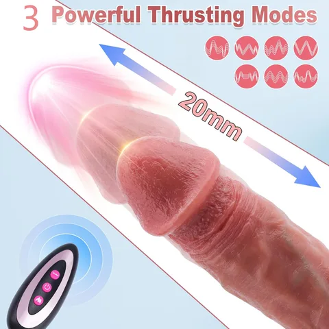 Dildo demonstrating auto-thrust motion with rotating and peristalsis modes