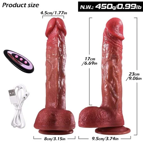 Dildo KY-10 size guide chart
