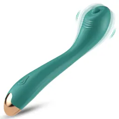 G-spot thumb vibrator in purple with soft rounded tip