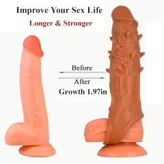 Specification diagram of the penis sleeve outer and inner diameter measurements