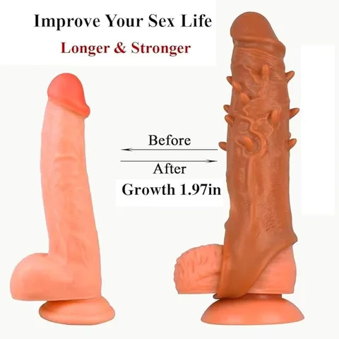 Specification diagram of the penis sleeve outer and inner diameter measurements