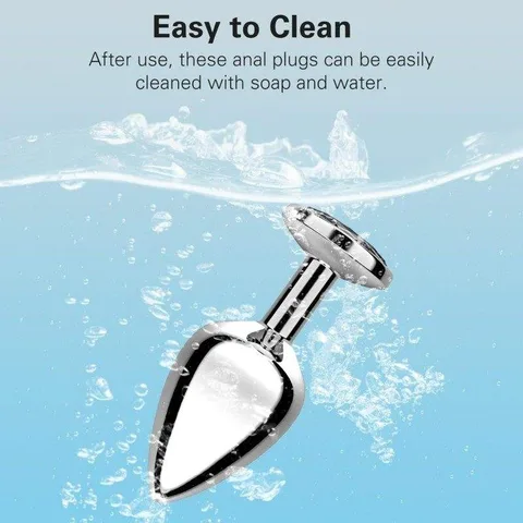 Easy to Clean Anal Plug - Clean with Soap and Water