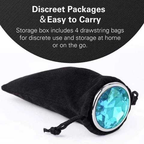 Discrete Storage Bags for Anal Plug Set - Portable and Private