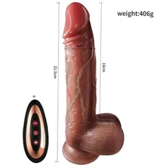 Size chart showing 21.5cm total length and 16cm insertable length