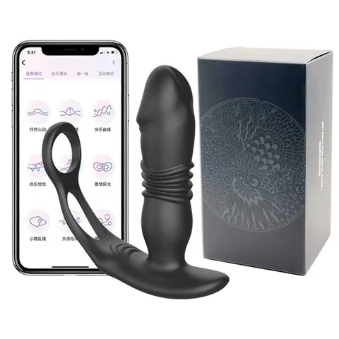 Product packaging and app control interface for anal plug KY-07