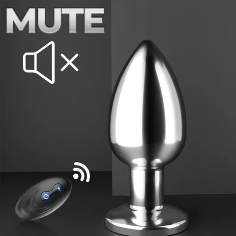 Close-up of the magnetic charging cable attached to the anal plug