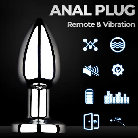 Feature labels showing the 10 vibration modes and wireless remote