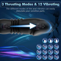 Three thrusting modes and twelve vibrating modes shown with the internal dual motor thrusting mechanism