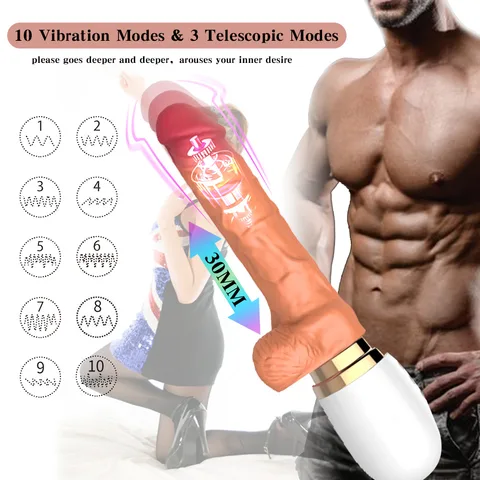 10 Vibration Modes and 3 Telescopic Modes for Deeper Pleasure