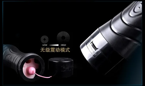 Specifications diagram of the vibrating masturbator cup with CE and RoHS marks