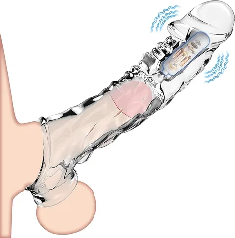 Clear sleeve stretched to show soft, flexible TPE material