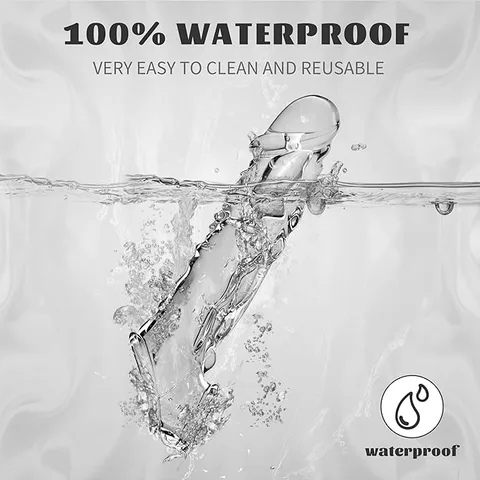 Callout highlighting waterproof and body-safe construction
