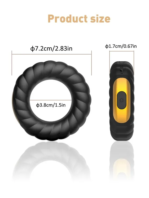 Size diagram with outer and inner diameter measurements